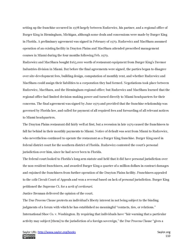 Business Law and the Legal Environment - Page 110